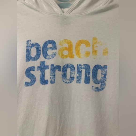 30A Beach Strong Recycled Hoodie - White / Size Large - Picture 2 of 6